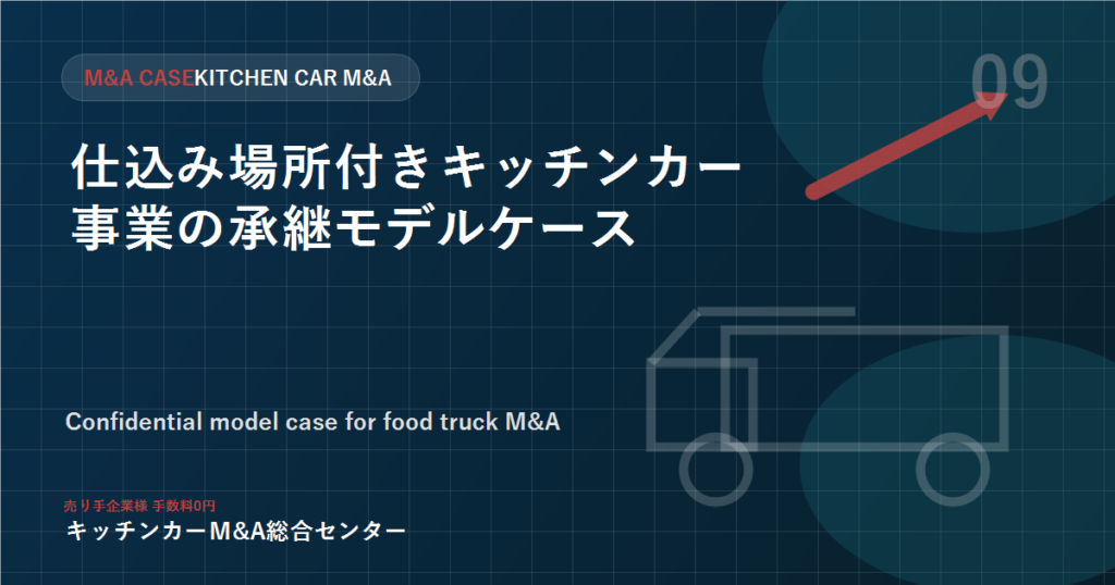 仕込み場所付きキッチンカー事業の承継モデルケース