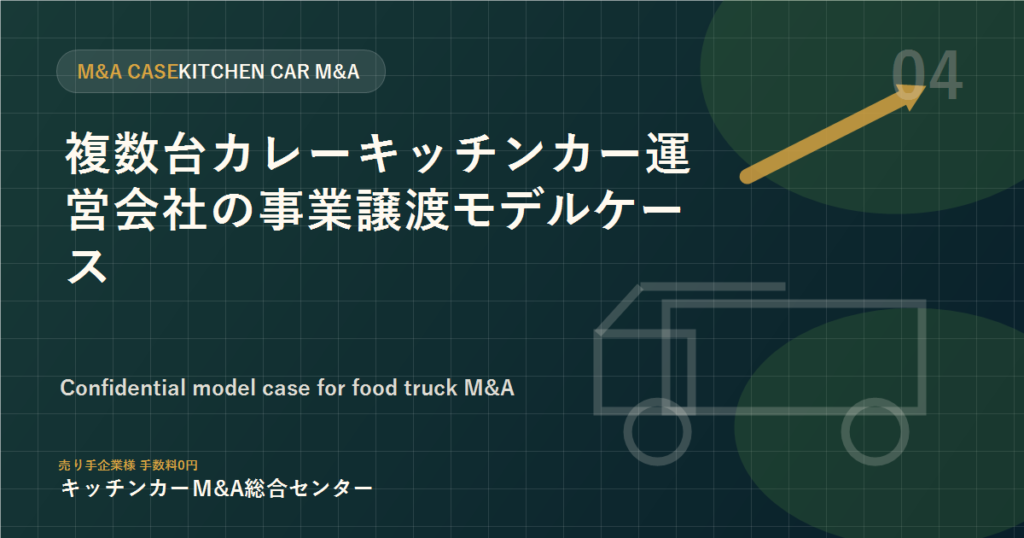 複数台カレーキッチンカー運営会社の事業譲渡モデルケース