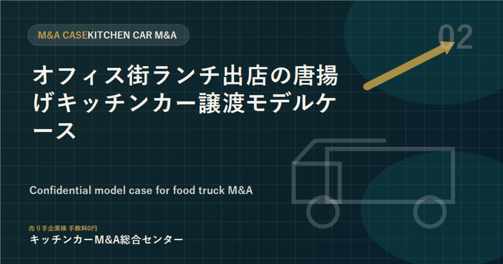 オフィス街ランチ出店の唐揚げキッチンカー譲渡モデルケース