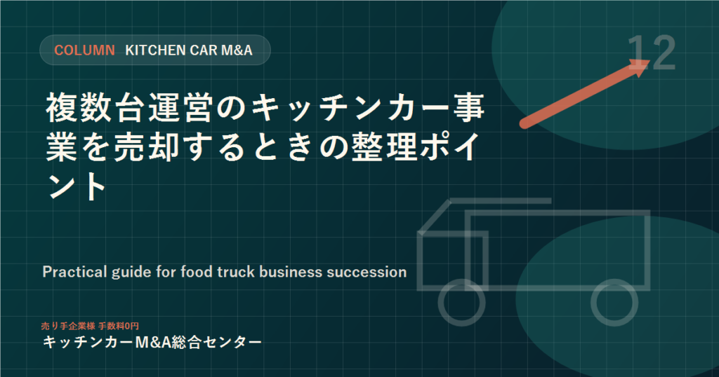 複数台運営のキッチンカー事業を売却するときの整理ポイント